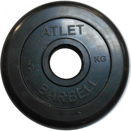 Диск обрезиненный barbell atlet 5 кг / диаметр 51 мм %Future_395 (фото 1)
